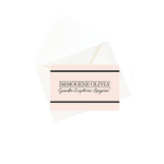 A digital gift card from Immogene Olivia Lingerie with the brand name and logo displayed. All gift cards delivered electronically. 